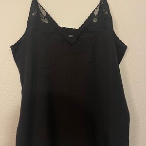 Express Black Camisole with Lace Detail